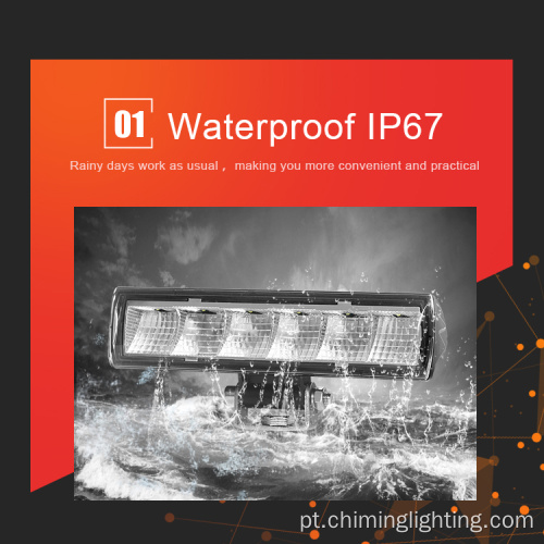 6 polegadas de 18w Ruck SUV Car IP67 Propertável 12-24V BARRA DE TRABALHO DE TRABALHO DE TRABALHO DE TRABALHO DE TRABALHO